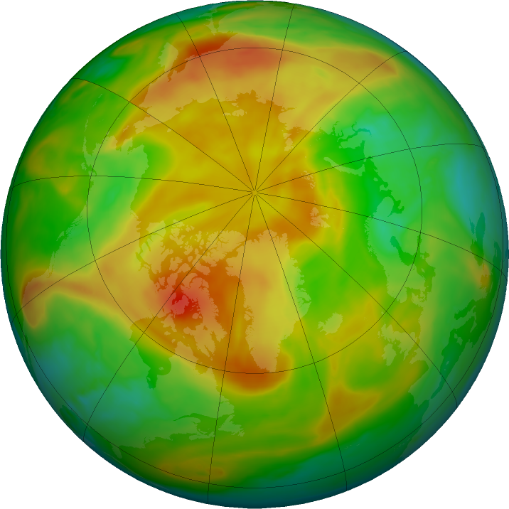 Arctic ozone map for 21 May 2021